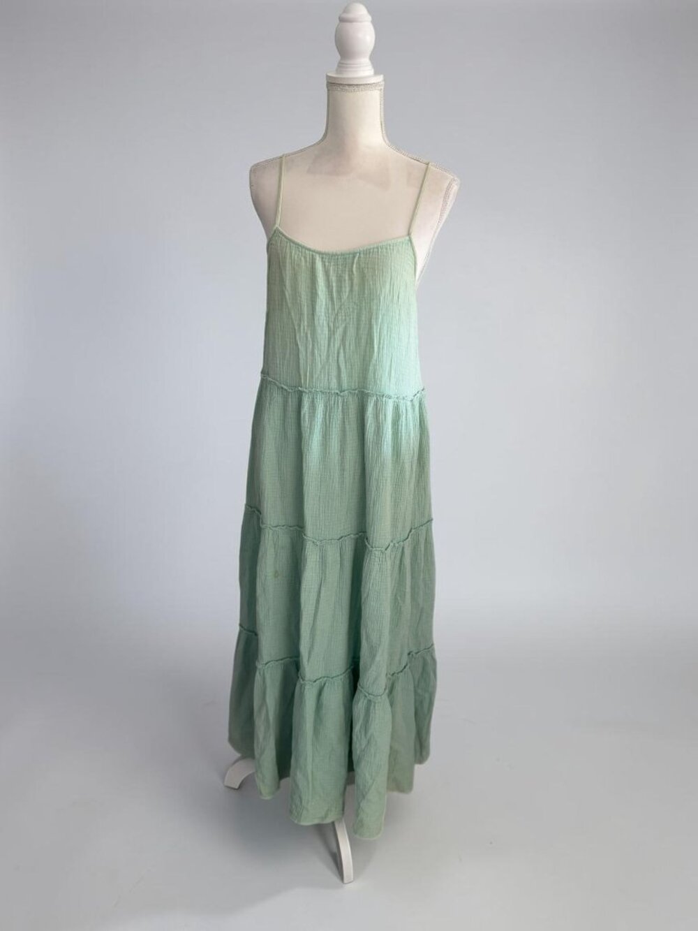 EASEL Green Tiered Maxi Dress Size Small Womens